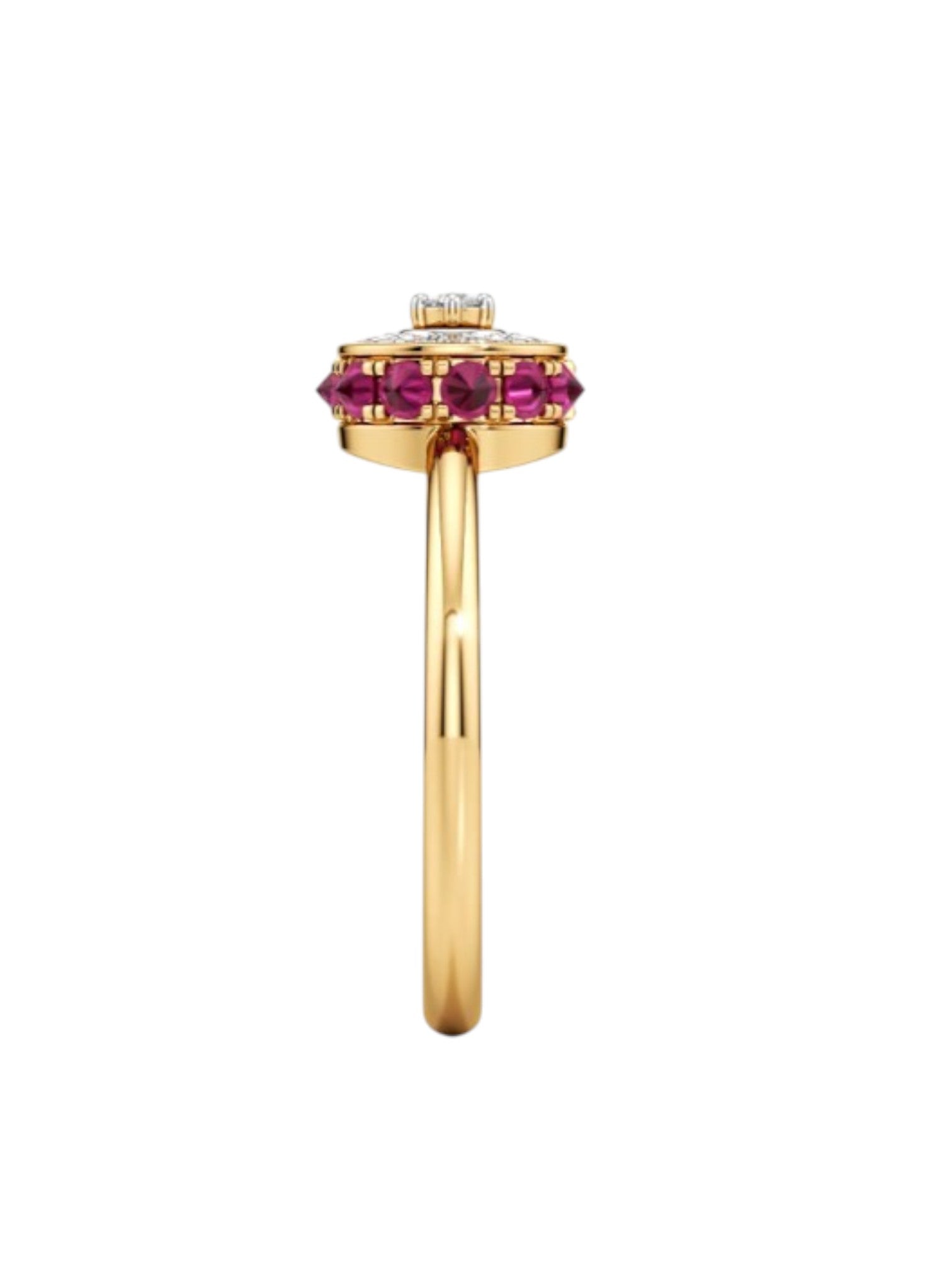 925 Sterling Silver Light Weight Gold Plated Ring By Kesardeep For Women
